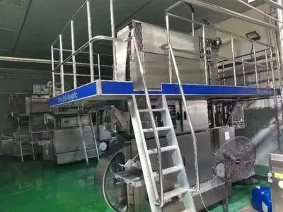 Tetra Pak, TBA19 250ml Base, 1995, with TSA46 Straw Applicator, 10m Conveyor, 7500 uph