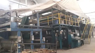 Monforts, Thermosol Dyeing Range, 2001, 3000mm Working Width, 4 Chambers, Gas IR, Küsters Padder