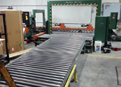 Signode, SP-710, Automatic In-Line Strapping Machines, 72x48 Inch and 32x36 Inch, Plastic Strapping