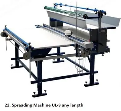 NovaStar, MU159, Spreading Machine, with SK-3 Cutting Table, Unwinding Trolley, End Cutter
