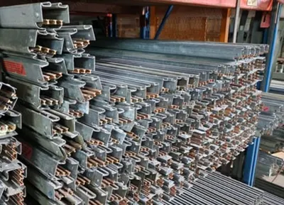 Federal Feedrail, ERS-100, 10' Long Sections, 60 Amps Busway Rails