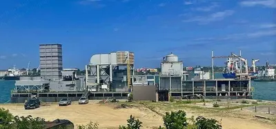 Westinghouse, 251, 1998, 48MW, Dual Frequency, Dual Fuel Gas Turbine Power Barge