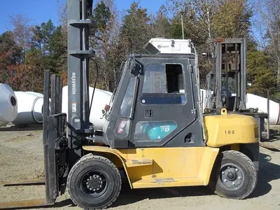 Komatsu, FD70-10, 2012, 15500 lbs Capacity, 197 inch Lift Height, Diesel, Full Cab