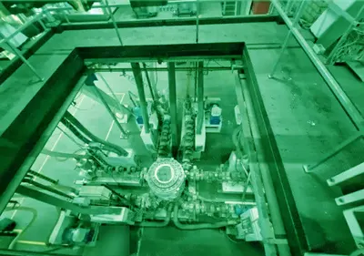 Barmag, Blown Film Extrusion Line, 1996, 7 Layers, 1600mm Max Web Width, 250kg/h Max Output
