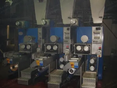 Neumag, FDY (CF) / POY Line, 1999, 6 Positions, 6 Extruders, 50 kg/h Capacity