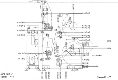 Advance Web Dynamics, Duplex Center Slitter, 80" Web Width, 24" Max Rewind Diameter, 1000 FPM