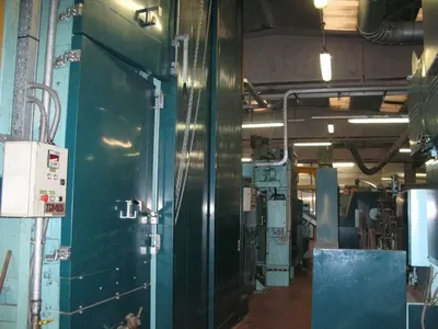 Tomes/Wumag Impregnation Line, 1998, Working Width 3500mm, 7 Drums, Steam Heated