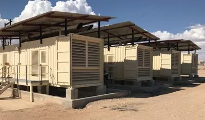 Perkins, Containerized Diesel Generator Power Plant, 2009, 12000 kVA, 9600 kW, 50 Hz