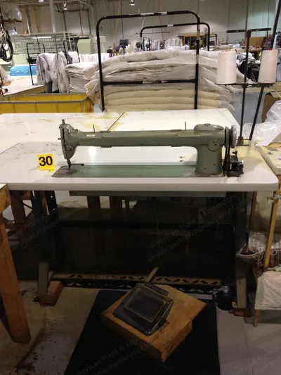Long Arm Sewing Machine, with Table, Motor, 2-Position Cone Holder