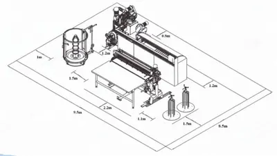NovaStar, SB181, Fully Automatic Bonnell Coil Transfer Machine, 80 Springs per Minute, 2000mm Max Width