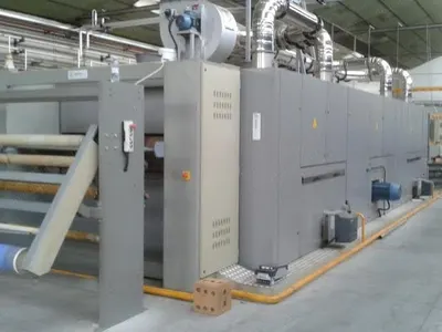 Unitech Coating Line, 2006, 1800mm Working Width, 3 Chambers, Gas Heated