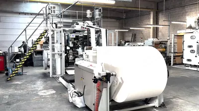Sunhope, SBH330B, 2019, Square Bottom Paper Bag Machine, with 508th Flat Handle Unit Inline, Bag Width 150-330mm