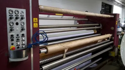 Monti Antonio, 91-2, 2010, Transfer Calender, Working Width 3200mm, Thermo Oil, Electrically Heated