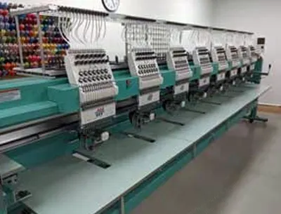 Tajima, TFMX-IIC1508, 2009, 8 Head, 15 Needles, 17" x 16" Sewing Field