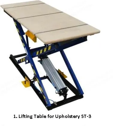 NovaStar, UP105, Pneumatic Lifting Table, 160 kg Capacity, 900x2000mm Tabletop