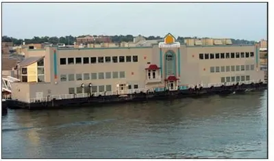 Floating Restaurant, 297' Length, 43,000 Sq. Ft., 3 Floors, Year 1993