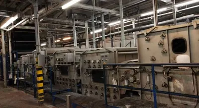 Kuster, Pad Steam Dyeing Range, 2003, Working Width 1800mm, 2 Roll Dyeing Padder, 18 Drying Cylinders