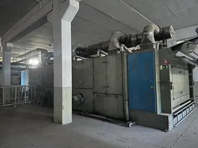 LK & LH, Relex Dryer, 2003, 3400mm Belt Width, 6 Chambers, 3 Pass, Hot Oil Heated