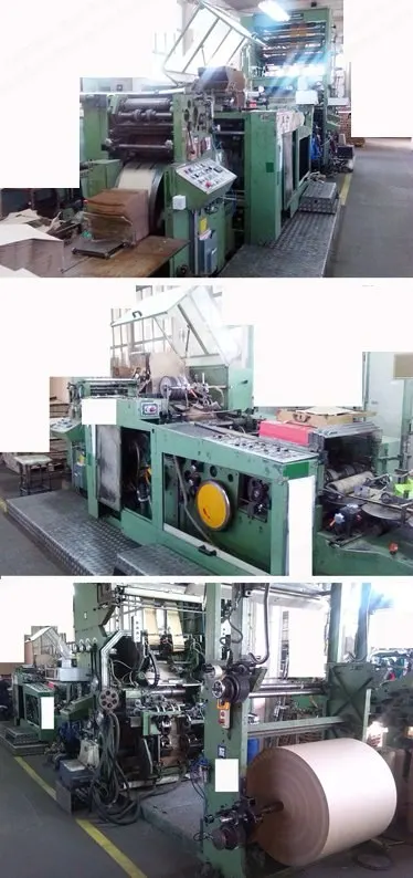 Fischer & Krecke, 53BB/43, 1988, Block-Bottom Bag Machine, Max Material Width 1100mm, Max Roll Diameter 1050mm