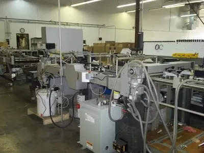 Fidia, Combi, Combination Folder Gluer, 32 Inches, Dokky Tape Applicator, Pile Feeder, Right Angle