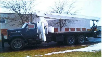 National, 666A, 1985, GMC Brigadier Truck, 12.5 Ton Capacity, 66 ft Boom, Cat 3208 Engine