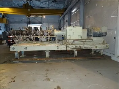 Berstorff, Twin Screw Extruder, 90mm Screws, 500HP DC Motor, 28:1 L/D