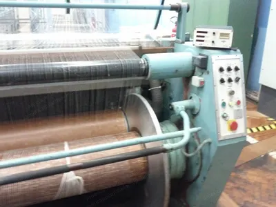 Elitex 2206 Sectional Warping Machine with Sucker Muller ZTE Sizing Machine, 1800mm Warping Beam, 640 Ends, 160" Wide Delivery Roller