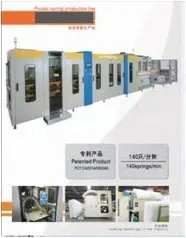NovaStar, SB246, Pocket Spring Production Line, 140 Springs/min, Robatech Hot Melt System, 380V