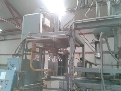 Saint Eloy, Type 4/80, 1988, Automatic Bump Press, 800x1200mm Can Diameter, Signode Knotter, Robot System