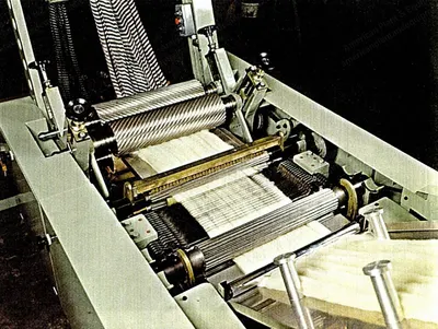 OMP Vigoureux Tops Printing Machine, 1992, 500mm Printing Width, 16 Doubling, 2 HP