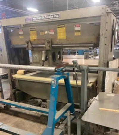 Herman Schwabe, M-Hercules, Traveling Head Die Press, 72x30 inch Cutting Area, 30x27 inch Head Size