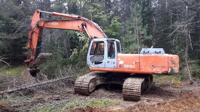 Hitachi, EX330 LC, 2000, Hydraulic Thumb, 46 Inch Bucket, 10ft 6in Stick