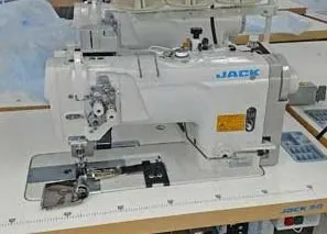 Jack, JK-58720-005, 2017, Twin Needle Sewing Machine, 1/4" Needle Gauge, Large Bobbin