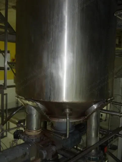 Vana, 4440 Litre Stainless Steel Pressurized Chocolate Tank, 1998, Jacketed with Electric Heating, RB 4500 / NDK Agitator