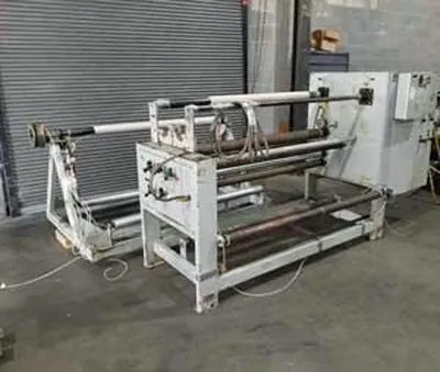 Contech, SR-60, Heavy Duty Rewind Machine, 60 inch Fabric Width, Dual Rewind Shafts
