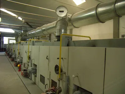 Bruckner Tenter, 1998, 2200mm Working Width, Gas Heated, 8 Chambers, Pin Horizontal Chain