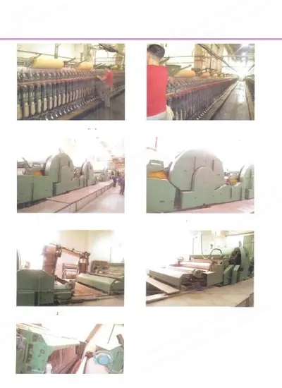 Woolen Carding Machine and Pigagli Spinning Frame, 2500mm, 240 Spindles, 1982/1994