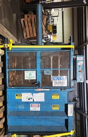 Marathon, Hydraulic Waste Baler, 60x30in Bale Size, 220V 3 Phase