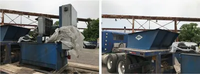 Excel, Heavy Duty Full-Eject Horizontal Baler, Cylinder 10", Main Motor 50HP, Charge Box 45"x60"