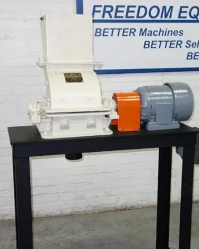 American Pulverizer, Type M, Laboratory Hammermill, 3 HP, 10.5x8 inch Inlet
