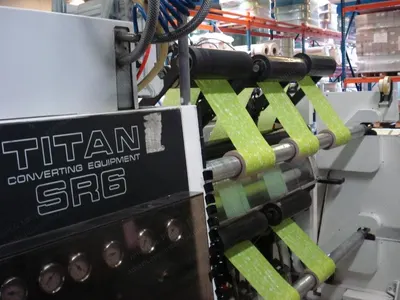 Titan, SR-6, 1991, 1500mm Max Width, 400m/min, Duplex Rewinder