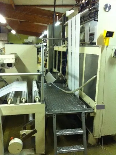 Overfalz, Complete Wet Napkins Manufacturing and Packaging Line, 1997, 30 Packs/min, 170x300mm Wipe Size