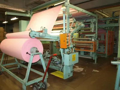 Bastian, Longitudinal Cutting and Winding Unit, 1988, Working Width 2100mm, with Accumulator