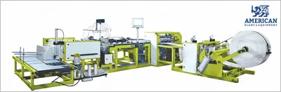 NovaStar, Complete Bag Manufacturing Line, 1100 to 1200 bags/hr, 60 Ton Bale Press, 4 Color Flexo Printing