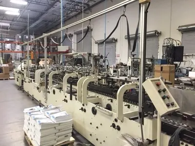 Brausse, TYE650-C3, 2004, HHS 8 Station Gluer, Straight Line and Auto-Bottom