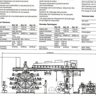 Comexi, FJ-2108, Flexopress, 8 Colors, 1020mm to 1420mm Printing Width, 300 m/min