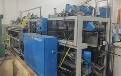 Akab/Jensen, Cross Hemming Machine, Set up for Napkins or Sheets