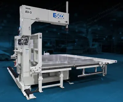 Edge Sweets, AV-3, 2014, Automatic Vertical Foam Cutter, Dual Blade, Dual Fence, 26ft 5in Blade Length