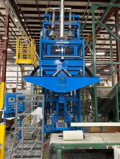 Taylor, Bagging System, 2014, Fiber Packaging Station, Net Weigh, Compression Plunger