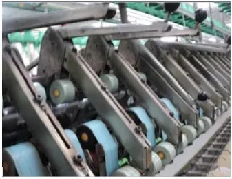 Zinser Worsted Frames, 1990, 864 Spindles, 54mm Ring Diameter